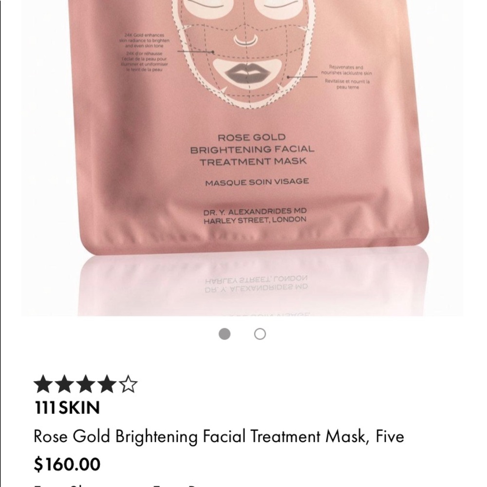 111skin rose gold facial mask